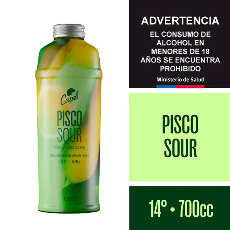 Cóctel Capel Sour 14° botella 700 cc