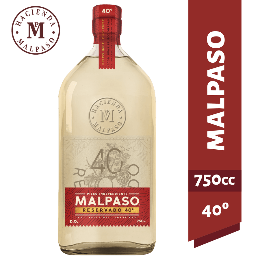 Pisco Mal Paso Reservado 40° Botella 750 cc