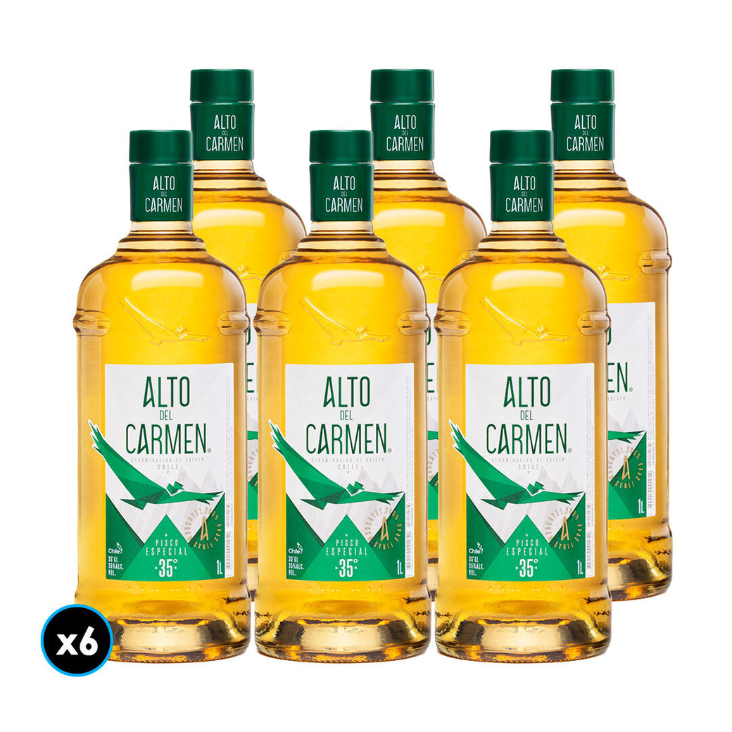 Pisco Alto del Carmen 1 litro 35° - x6 unid