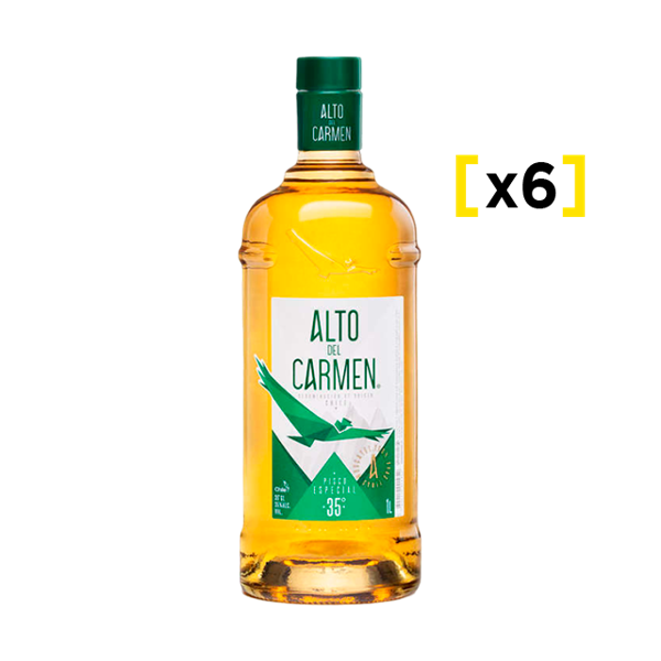 Pisco Alto del Carmen 1 litro 35° - x6 unid