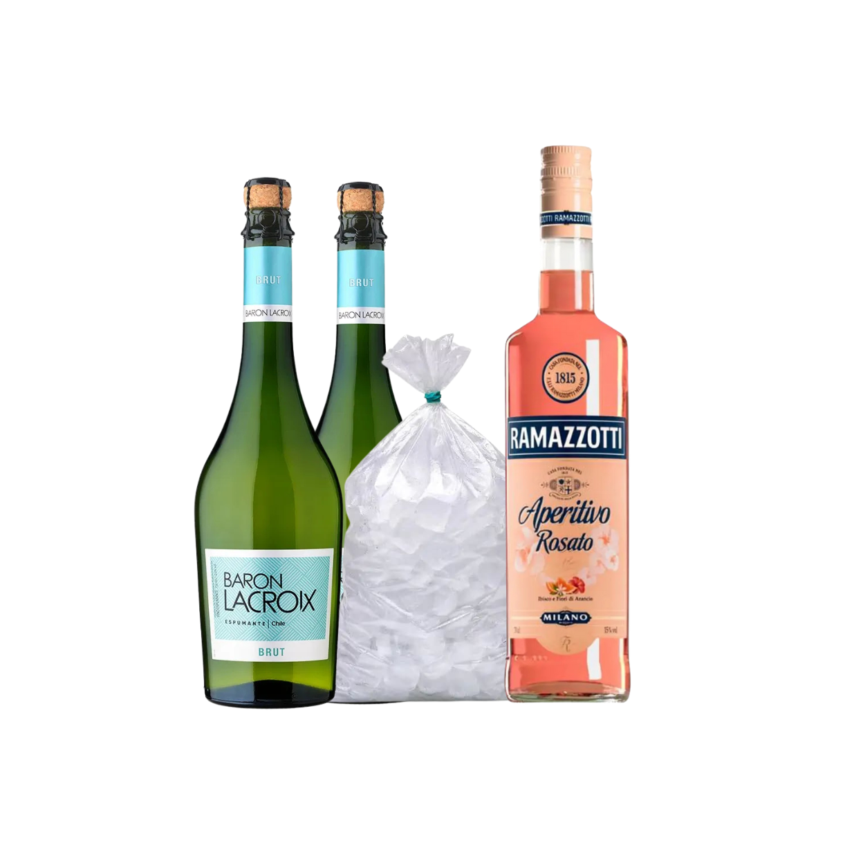 Promo Ramazzotti + 2 Baron Lacrox Brut + Hielo