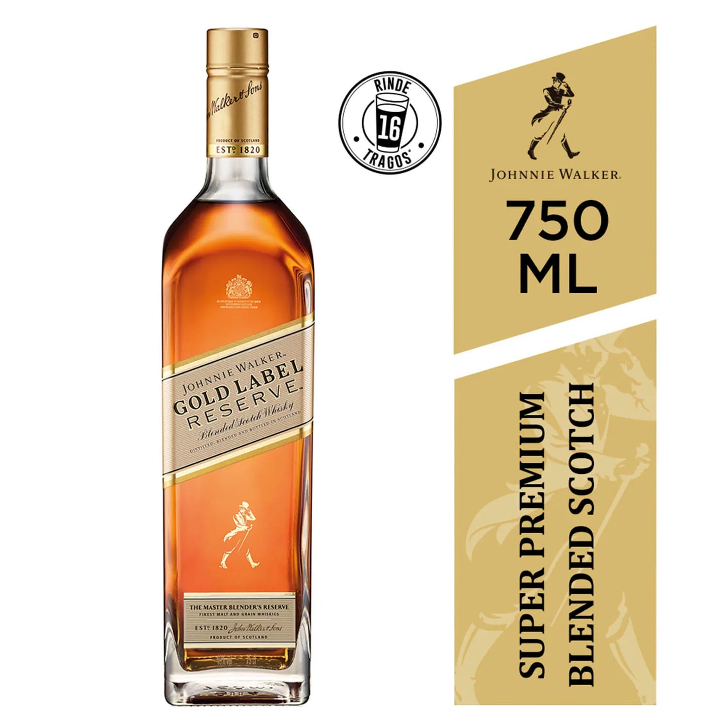 Whisky Johnnie walker gold label 750cc