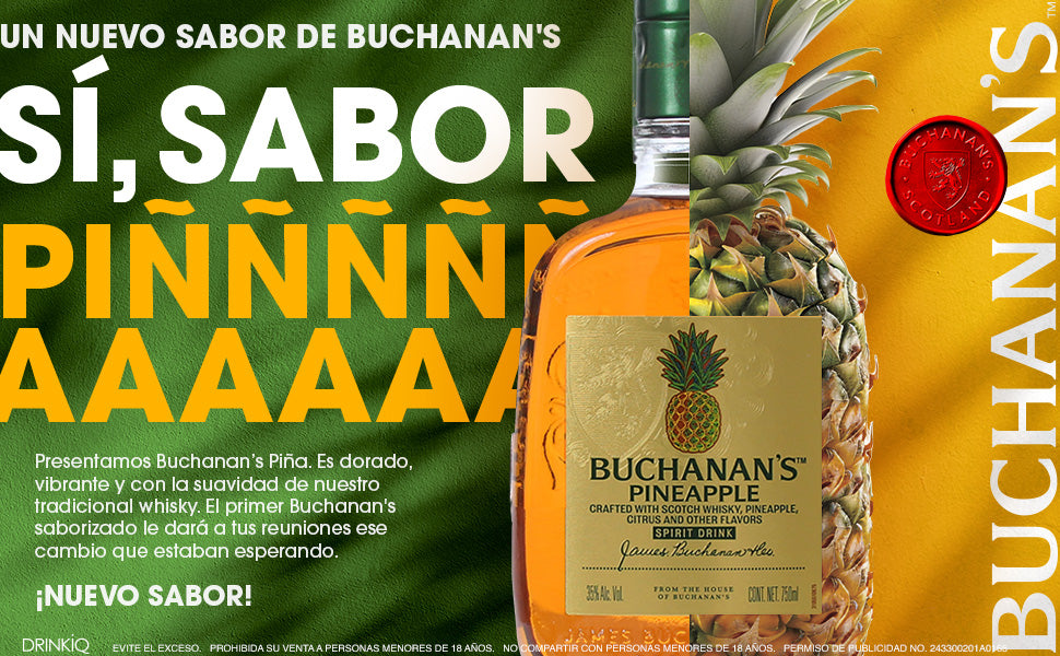 Whisky Buchanan's Piña 35° 750cc