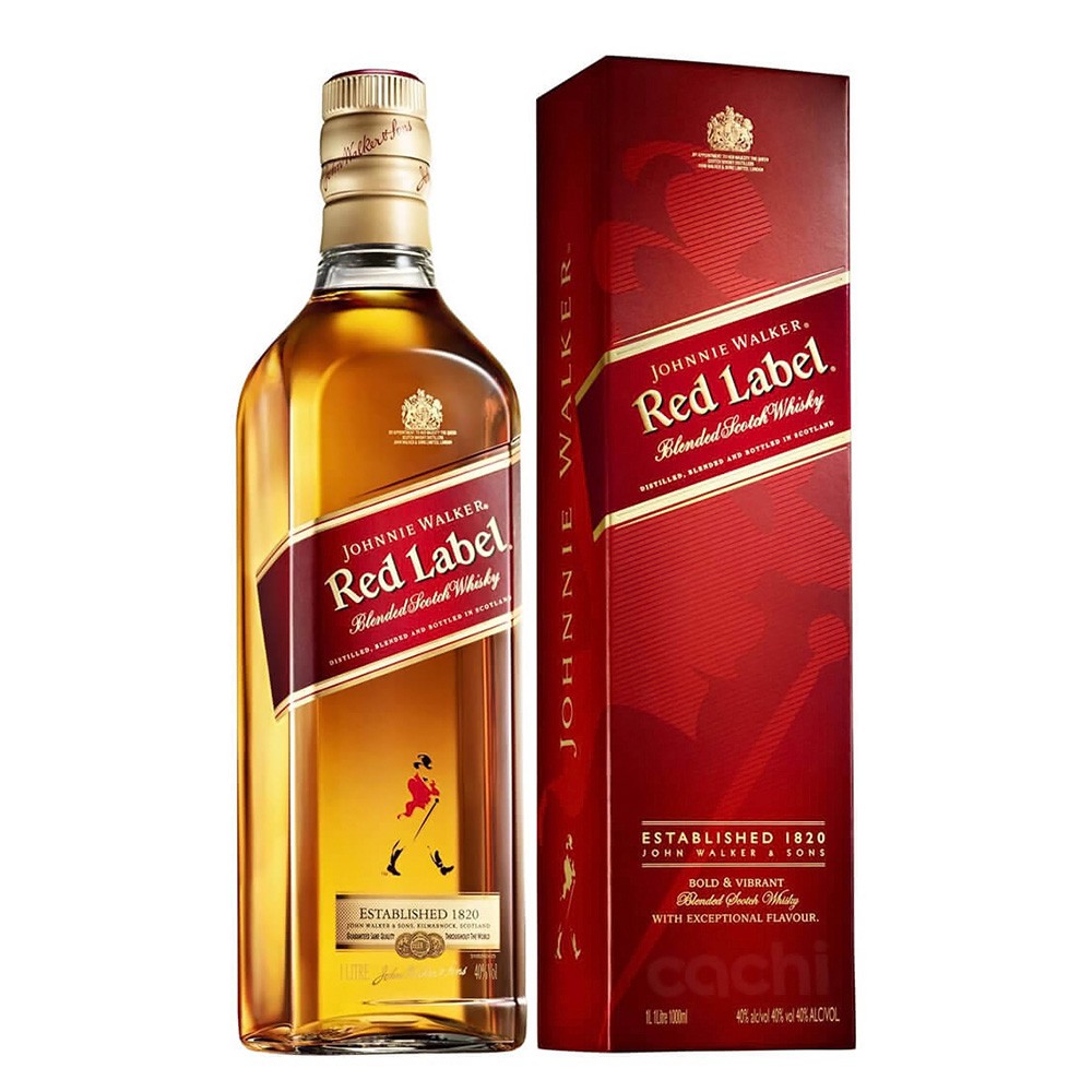 Whisky Johnnie walker red label 1 litro 40º
