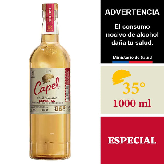 Pisco Capel Especial 1 Litro 35º