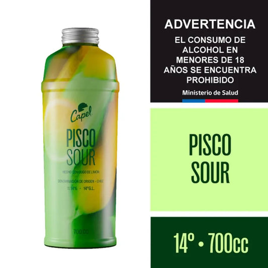 Cóctel Capel Sour 14° botella 700 cc