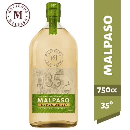 Pisco Mal Paso Especial 35° botella 750 cc