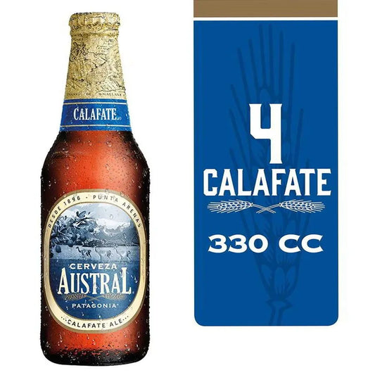 Cerveza Austral Calafate Ale 5.0° 330 cc - Pack de 4 unid
