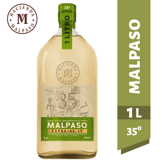 Pisco Mal Paso 35° Botella 1 litro