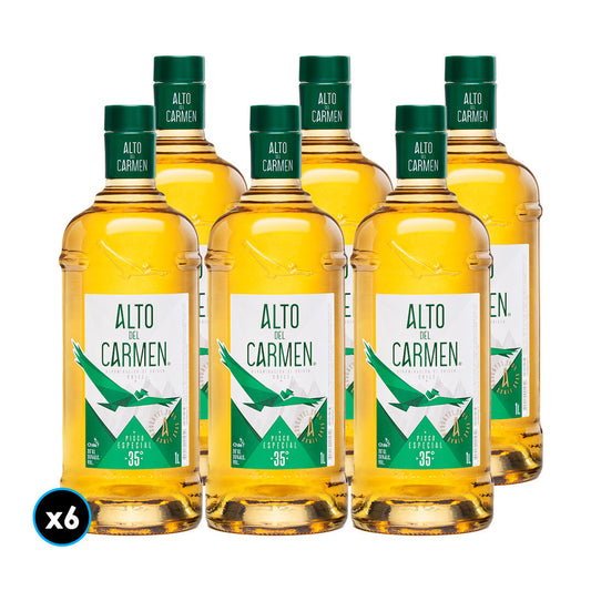Pisco Alto del Carmen 1 litro 35° - x6 unid