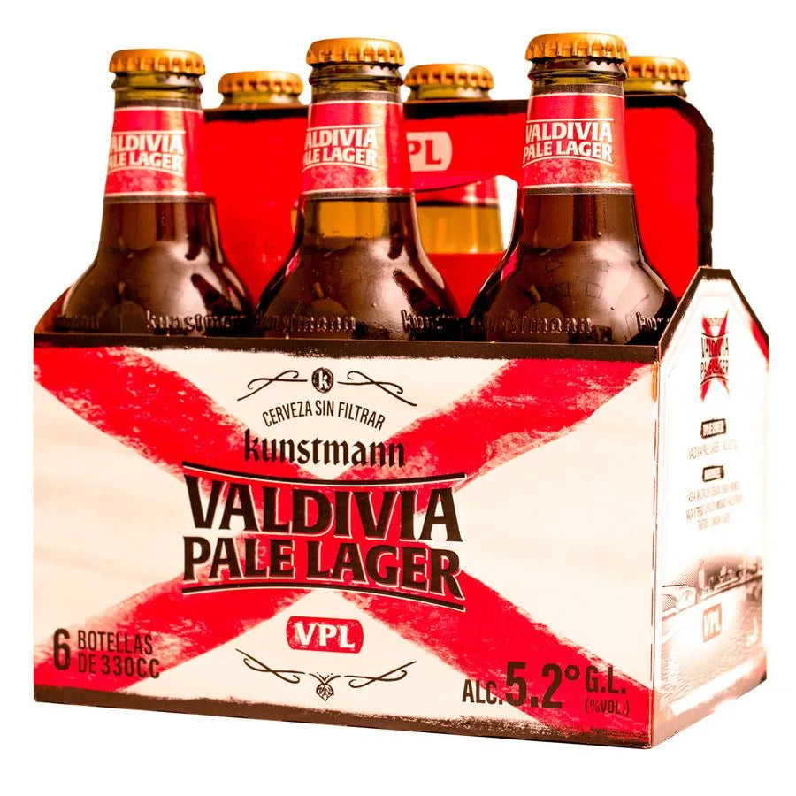 Cerveza Kunstmann Valdivia Pale Lager 5.2° 330 cc - pack 6 unid