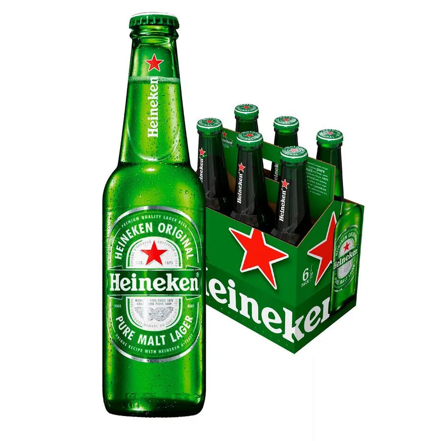 Cerveza Heineken Lager 5.0° 330 cc - Pack 6 un.