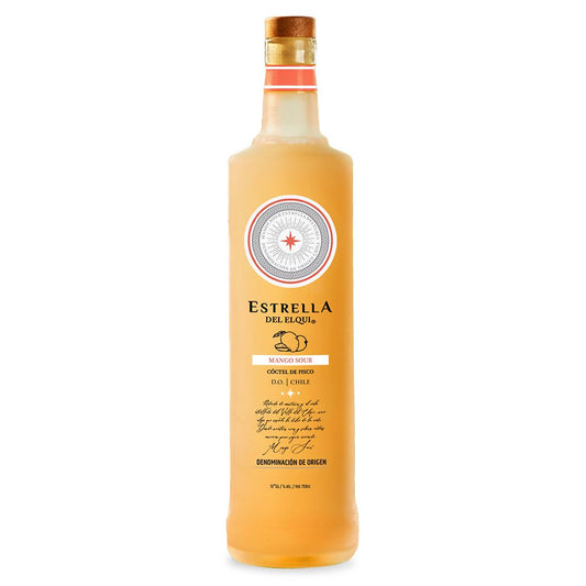 Cóctel Estrella del Elqui Mango Sour 12° botella 750 cc