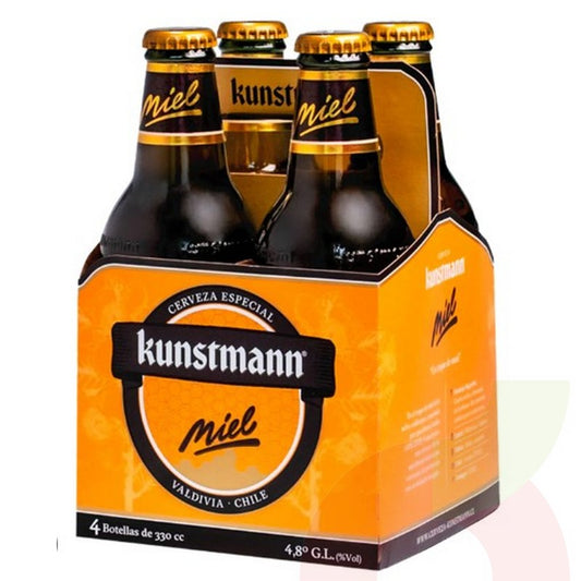 Pack Cerveza Kunstmann Miel 330cc x4 unid