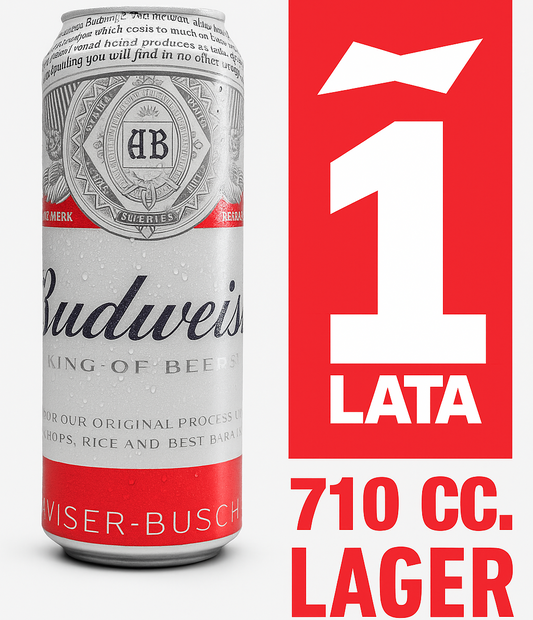 Cerveza Budweiser lager Lata 710cc