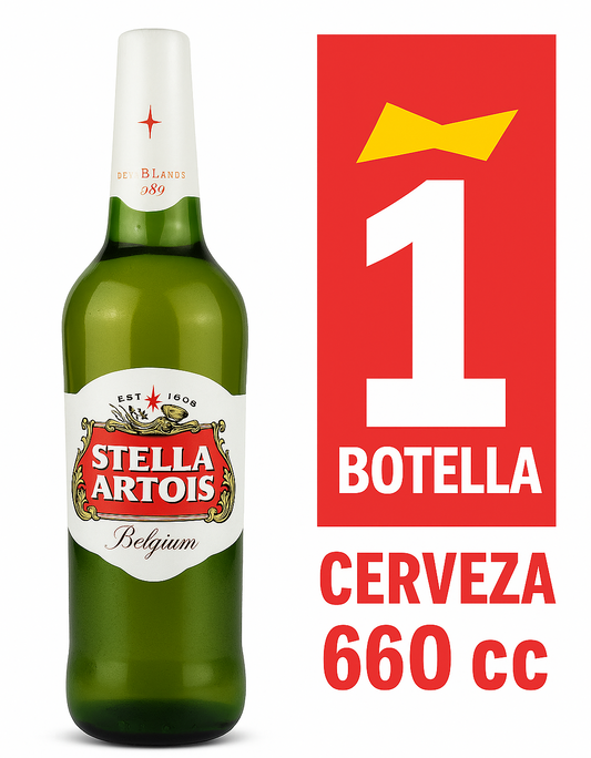 Cerveza Stella Artois 5° Botella 660cc