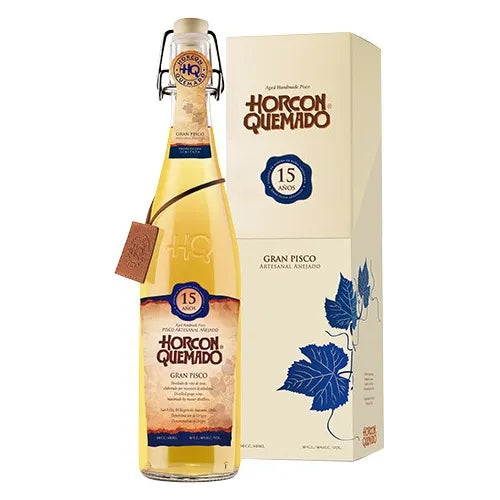 Pisco Horcón Quemado 15 años botella 645cc 46° alc.