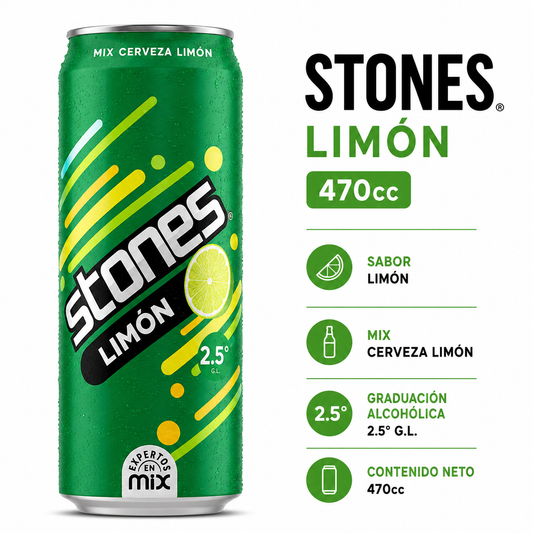 Cerveza Stones Limón 470ml