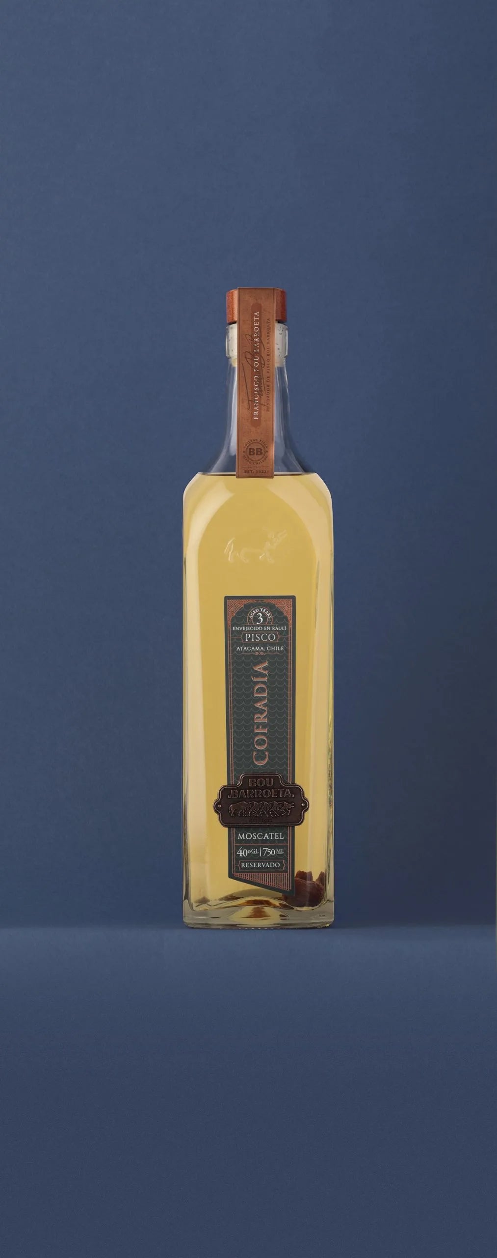 Pisco Bou Barroeta Cofradía Reserved 40° 750cc
