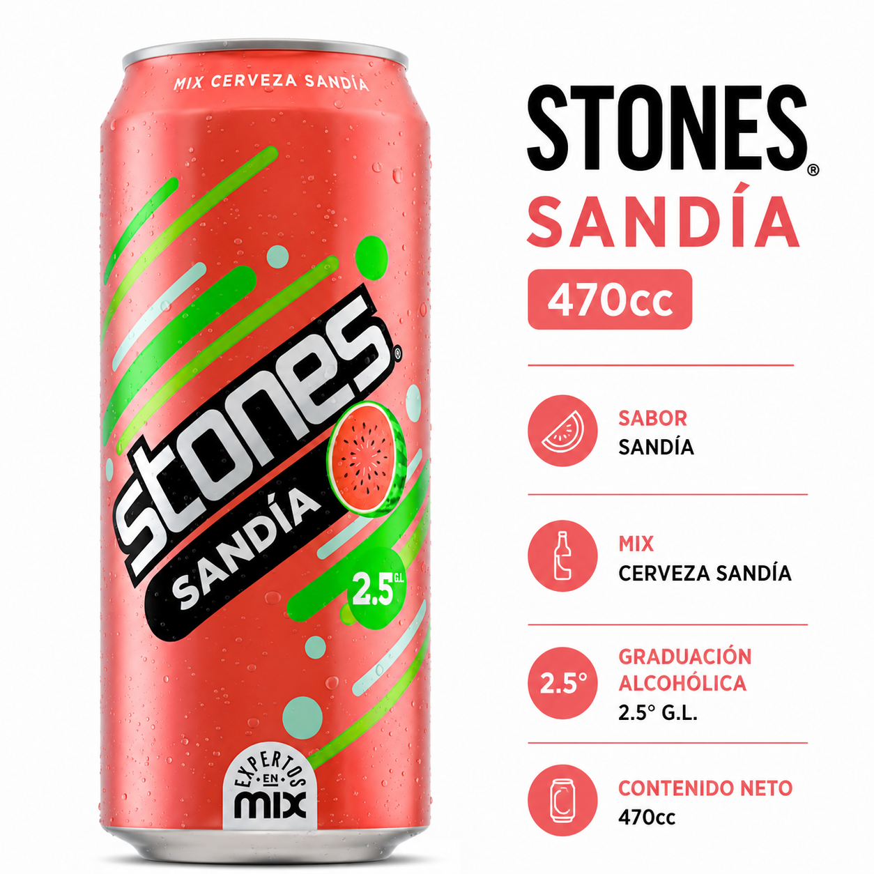 Cerveza Stones Sandía 470ml