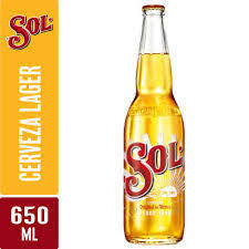Cerveza Sol Lager 4.5° 650cc