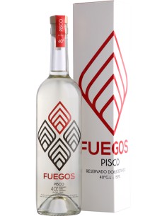 Pisco Fuegos 40º Transparente botella 750cc